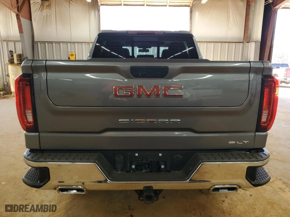 2022 GMC Sierra 1500 Limited SLT with VIN 1GTU9DET8NZ192191, listed as a Copart auction lot 46782145 with 0 mi miles and Salvage Title. Bid and sale history available at carsss.com. Image 6.