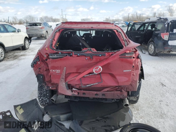 2021 Mazda CX-30 Preferred with VIN 3MVDMBCL1MM256320, listed as a Copart auction lot 43354855 with Not Provided miles and Salvage Title. Bid and sale history available at DreamBid. Image 6.