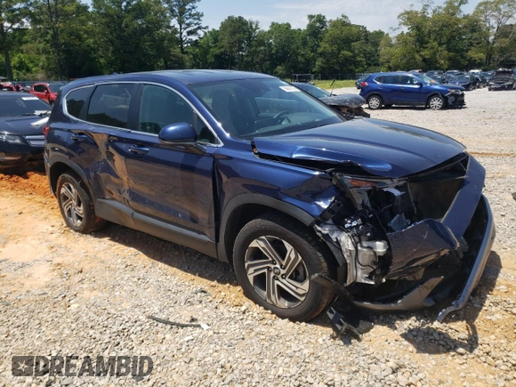 2021 Hyundai Santa Fe SE with VIN 5NMS14AJ9MH328494, listed as a Copart auction lot 56697595 with 91,158 mi miles and Salvage title. Bid and sale history available at DreamBid. Image 4.