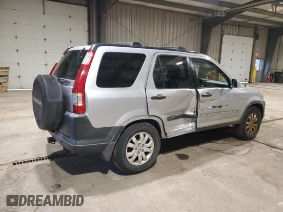 2005 Honda CR-V EX with VIN JHLRD78865C010815, listed as a Copart auction lot 52749385 with 161,047 mi miles and Salvage Title. Bid and sale history available at carsss.com. Image 3.
