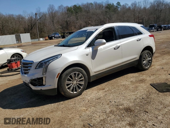2017 Cadillac XT5 Luxury FWD with VIN 1GYKNBRS5HZ177090, listed as a Copart auction lot 48524475 with 163,190 mi miles and Salvage Title. Bid and sale history available at carsss.com. Image 1.