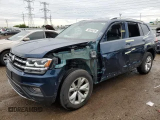 2018 Volkswagen Atlas SE with VIN 1V2LR2CA0JC541907, listed as a Copart auction lot 58746275 with 83,437 mi miles and Salvage title. Bid and sale history available at DreamBid. Image 1.