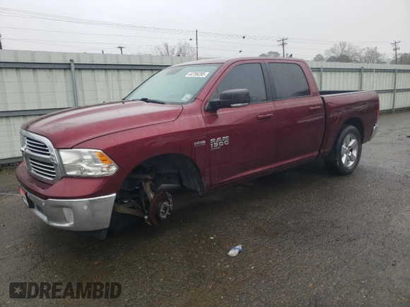 2019 Ram 1500 Classic Lone Star with VIN 1C6RR6LT1KS563496, listed as a Copart auction lot 44795285 with 75,753 mi miles and Salvage Title. Bid and sale history available at carsss.com. Image 1.
