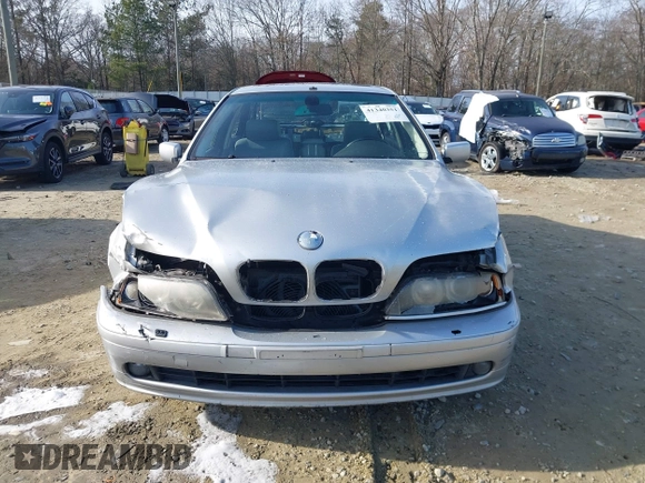 2002 BMW 5 Series 530iA with VIN WBADT63432CH85321, listed as a IAAI auction lot 41340351 with Not Provided miles. Bid and sale history available at carsss.com. Image 6.