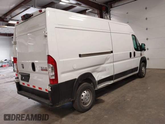2022 Ram ProMaster Cargo with VIN 3C6MRVHG4NE114319, listed as a IAAI auction lot 41944344 with 21,896 mi miles and . Bid and sale history available at DreamBid. Image 4.
