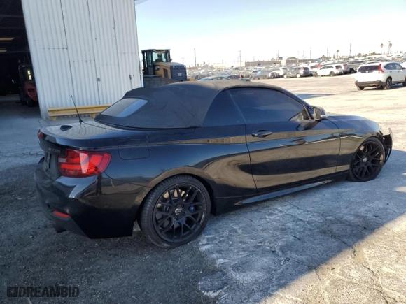 2015 BMW 2 Series M235i with VIN WBA1M1C53FV393331, listed as a Copart auction lot 88309655 with 82,403 mi miles and Salvage Title. Bid and sale history available at carsss.com. Image 3.