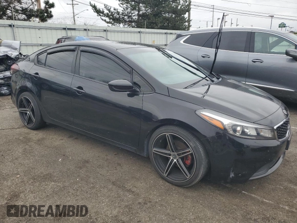 2017 Kia Forte S with VIN 3KPFL4A72HE040376, listed as a Copart auction lot 80709694 with 57,982 mi miles and Clean Title. Bid and sale history available at DreamBid. Image 4.