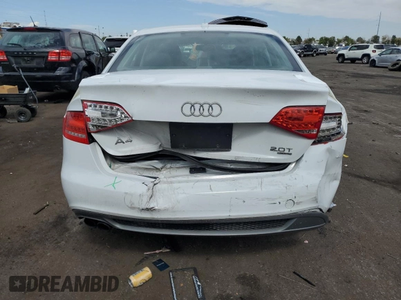 2012 Audi A4 2.0T Premium Plus with VIN WAUFFAFL9CA119953, listed as a Copart auction lot 72415164 with 112,328 mi miles and Salvage Title. Bid and sale history available at carsss.com. Image 6.