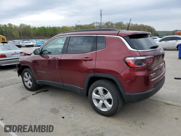 2021 Jeep Compass Latitude z VIN 3C4NJDBB4MT593377, wystawiony jako Copart lot #53428805 z przebiegiem 69 453 mil mil oraz Szkoda całkowita • Salvage title. Historia ofert i sprzedaży dostępna na DreamBid. Obrazek 2.