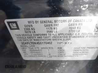 2016 GMC Terrain SLE with VIN 2GKFLTEK4G6170462, listed as a IAAI auction lot 41736251 with 146,369 mi miles. Bid and sale history available at carsss.com. Image 9.