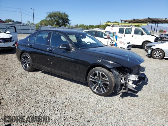 2018 BMW 3 Series 330i with VIN WBA8B9C53JK677362, listed as a Copart auction lot 61203095 with 59,724 mi miles and Salvage title. Bid and sale history available at DreamBid. Image 4.