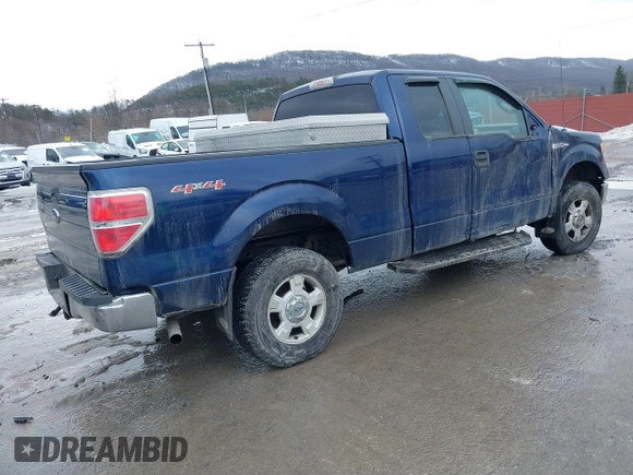 2009 Ford F-150 STX with VIN 1FTRX14809KC93165, listed as a IAAI auction lot 41563841 with 156,690 mi miles. Bid and sale history available at carsss.com. Image 4.