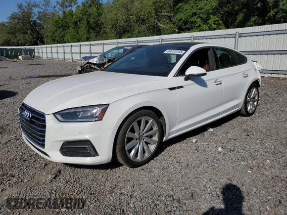2018 Audi A5 Sportback Premium Plus with VIN WAUBNCF55JA010465, listed as a Copart auction lot 54225155 with 115,393 mi miles and Clean Title. Bid and sale history available at carsss.com. Image 1.