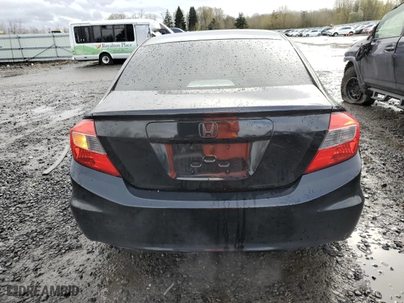 2012 Honda Civic Sdn LX with VIN 2HGFB2F59CH592390, listed as a Copart auction lot 51291065 with 170,344 mi miles and Clean Title. Bid and sale history available at carsss.com. Image 6.