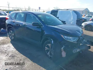 2017 Honda CR-V LX with VIN 2HKRW6H37HH202243, listed as a IAAI auction lot 41983295 with 124,948 mi miles. Bid and sale history available at carsss.com. Image 1.