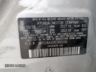 2019 Hyundai Accent SE with VIN 3KPC24A35KE060230, listed as a Copart auction lot 52606115 with 127,481 mi miles and Salvage Title. Bid and sale history available at DreamBid. Image 14.