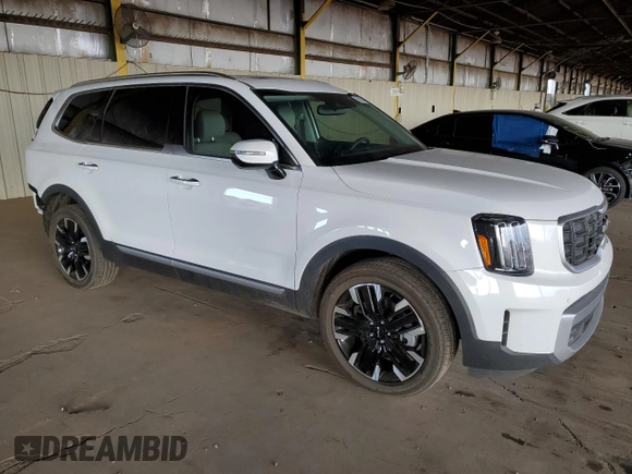 2023 Kia Telluride SX X-Line with VIN 5XYP5DGC5PG361512, listed as a Copart auction lot 78152114 with 28,693 mi miles and Salvage title. Bid and sale history available at DreamBid. Image 4.