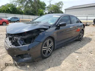 2016 Honda Accord Sport с VIN 1HGCR2F5XGA181549, выставлен на аукционе Copart как лот 59632005 с пробегом 170 228 миль миль и Списание • Salvage title. История ставок и продаж доступна на DreamBid. Изображение 1.