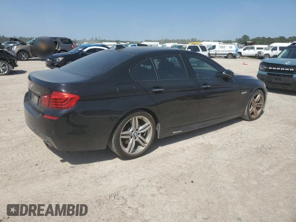 2014 BMW 5 Series 535i with VIN WBA5B1C54ED477184, listed as a Copart auction lot 52670515 with 191,671 mi miles and Clean Title. Bid and sale history available at carsss.com. Image 3.