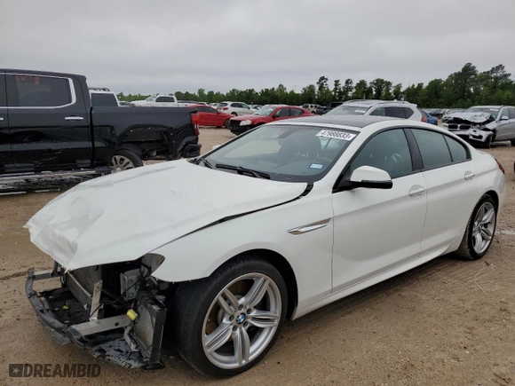 2019 BMW 6 Series 640i xDrive with VIN WBA6D2C52KGT73579, listed as a Copart auction lot 47988833 with 67,296 mi miles. Bid and sale history available at carsss.com. Image 1.