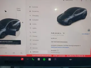 2024 Tesla Model Y with VIN 7SAYGDED3RA329355, listed as a IAAI auction lot 42343269 with 8,334 mi miles and . Bid and sale history available at DreamBid. Image 7.