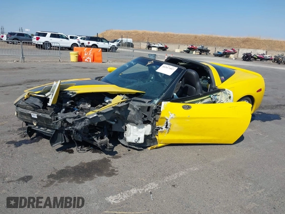 2008 Chevrolet Corvette with VIN 1G1YY26W485130695, listed as a IAAI auction lot 40267407 with 1 mi miles. Bid and sale history available at carsss.com. Image 2.