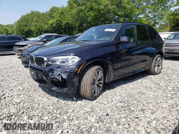 2017 BMW X5 xDrive35i with VIN 5UXKR0C37H0X80867, listed as a Copart auction lot 58697515 with 54,191 mi miles and Salvage title. Bid and sale history available at DreamBid. Image 1.