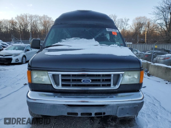 2005 Ford Econoline Cargo with VIN 1FTSS34L65HA78509, listed as a Copart auction lot 88295135 with Not Provided miles and Salvage Title. Bid and sale history available at DreamBid. Image 5.