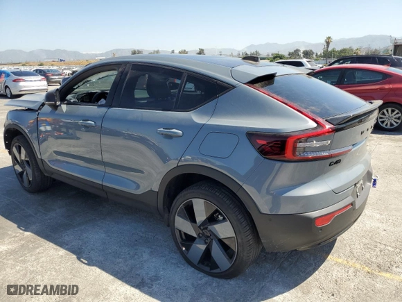2023 Volvo C40 Recharge Pure Electric Ultimate with VIN YV4ED3GM9P2027892, listed as a Copart auction lot 60420974 with 19,650 mi miles and Salvage Title. Bid and sale history available at carsss.com. Image 2.