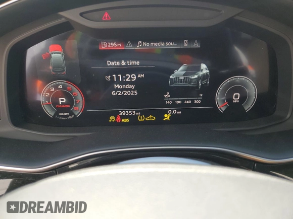 2023 Audi Q7 Premium Plus with VIN WA1LXBF71PD030355, listed as a Copart auction lot 58816255 with 39,353 mi miles and Salvage title. Bid and sale history available at DreamBid. Image 9.