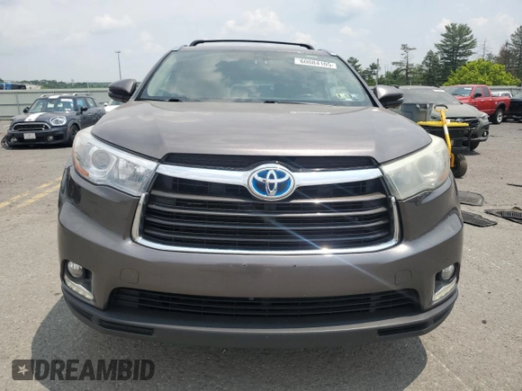 2015 Toyota Highlander Limited with VIN 5TDDCRFH8FS011344, listed as a Copart auction lot 60084105 with 224,095 mi miles and Salvage title. Bid and sale history available at DreamBid. Image 5.