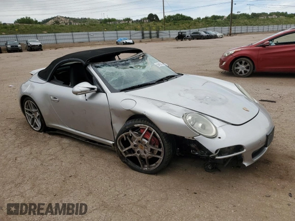 2009 Porsche 911 Carrera S with VIN WP0CB29919S755552, listed as a Copart auction lot 59403325 with 57,990 mi miles and Salvage title. Bid and sale history available at DreamBid. Image 4.