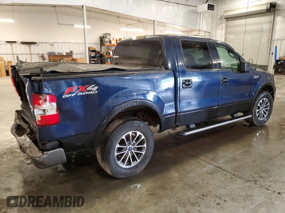 2006 Ford F-150 XLT with VIN 1FTPW14596FA25798, listed as a Copart auction lot 62671295 with 135,903 mi miles and Salvage title. Bid and sale history available at DreamBid. Image 3.
