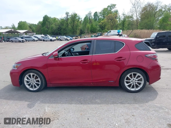 2011 Lexus CT 200h with VIN JTHKD5BH6B2037539, listed as a IAAI auction lot 42127056 with 191,007 mi miles and . Bid and sale history available at carsss.com. Image 14.