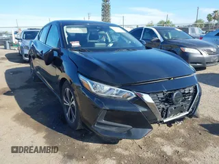 2021 Nissan Sentra SV with VIN 3N1AB8CV6MY221587, listed as a IAAI auction lot 41899533 with 55,317 mi miles and . Bid and sale history available at DreamBid. Image 1.