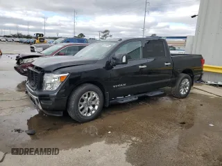 2021 Nissan Titan SV with VIN 1N6AA1EF0MN532164, listed as a Copart auction lot 86708344 with 28,798 mi miles and Salvage Title. Bid and sale history available at DreamBid. Image 1.