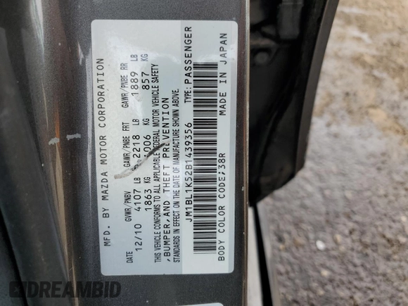 2011 Mazda 3 s Sport with VIN JM1BL1K52B1439356, listed as a Copart auction lot 48716045 with 139,093 mi miles and Salvage Title. Bid and sale history available at carsss.com. Image 12.