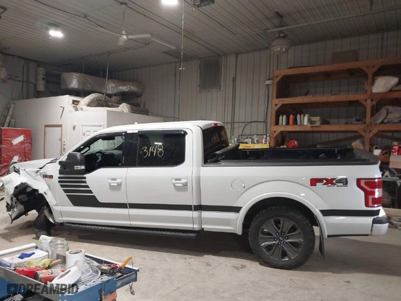 2018 Ford F-150 XL with VIN 1FTFW1E57JFB14773, listed as a IAAI auction lot 41793148 with 103,459 mi miles. Bid and sale history available at carsss.com. Image 15.