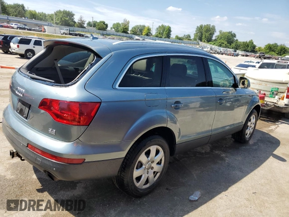 2007 Audi Q7 Premium with VIN WA1BY74L37D077246, listed as a Copart auction lot 59765904 with 209,930 mi miles and Salvage Title. Bid and sale history available at carsss.com. Image 3.
