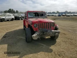 2020 Jeep Wrangler Unlimited Rubicon with VIN 1C4HJXFN3LW107654, listed as a Copart auction lot 54021595 with 39,587 mi miles and Salvage title. Bid and sale history available at DreamBid. Image 14.