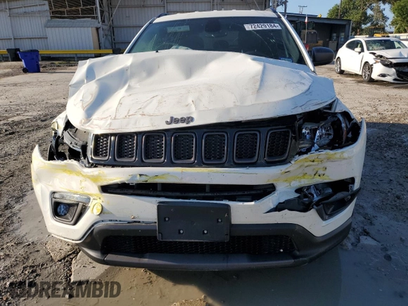 2021 Jeep Compass 80th Anniversary with VIN 3C4NJCEB3MT550073, listed as a Copart auction lot 72429184 with 29,690 mi miles and Salvage Title. Bid and sale history available at carsss.com. Image 12.