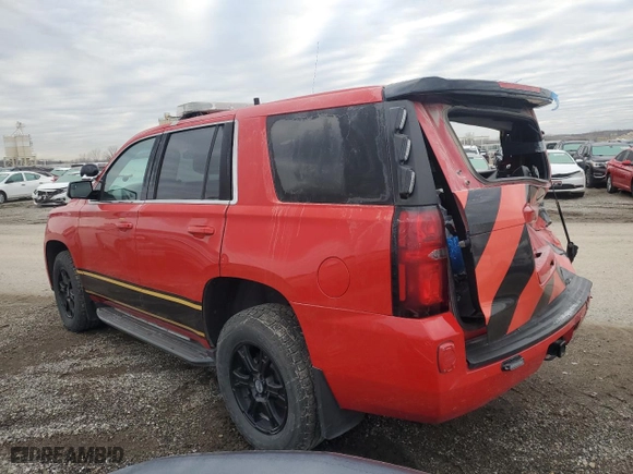 2019 Chevrolet Tahoe Commercial with VIN 1GNSKFEC9KR392023, listed as a Copart auction lot 88922385 with 90,181 mi miles and Salvage Title. Bid and sale history available at carsss.com. Image 2.