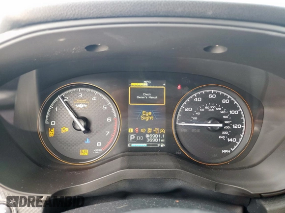 2022 Subaru Forester Wilderness with VIN JF2SKAMC2NH527657, listed as a Copart auction lot 57845595 with 36,981 mi miles and Salvage title. Bid and sale history available at DreamBid. Image 9.