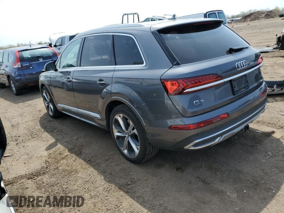 2021 Audi Q7 Prestige с VIN WA1VXAF72MD013689, выставлен на аукционе Copart как лот 54754415 с пробегом 80 996 миль миль и Списание • Salvage title. История ставок и продаж доступна на DreamBid. Изображение 2.