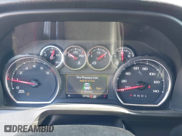 2021 Chevrolet Silverado 1500 LT Trail Boss with VIN 1GCPYFED3MZ381916, listed as a IAAI auction lot 42032978 with 20,734 mi miles and . Bid and sale history available at DreamBid. Image 7.