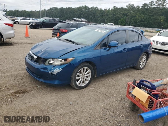 2012 Honda Civic EX with VIN 2HGFB2F87CH546602, listed as a Copart auction lot 56059565 with 164,588 mi miles and Clean Title. Bid and sale history available at DreamBid. Image 1.