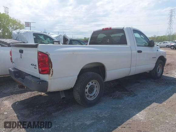 2008 Dodge 1500 ST with VIN 1D7HU16N08J232786, listed as a IAAI auction lot 41979484 with 54,165 mi miles. Bid and sale history available at carsss.com. Image 4.