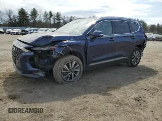 2020 Hyundai Santa Fe Limited with VIN 5NMS5CADXLH235166, listed as a Copart auction lot 50914485 with 25,643 mi miles and Salvage Title. Bid and sale history available at carsss.com. Image 1.