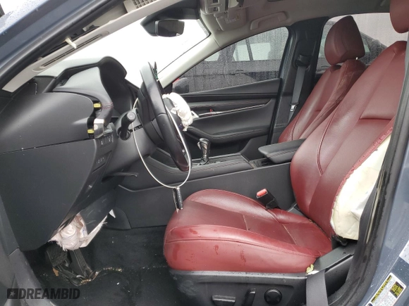 2022 Mazda Mazda3 Sedan Carbon Edition with VIN JM1BPACLXN1507599, listed as a Copart auction lot 48744595 with 24,455 mi miles and Salvage Title. Bid and sale history available at carsss.com. Image 10.