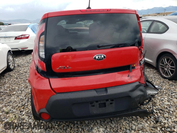2015 Kia Soul + with VIN KNDJP3A51F7751975, listed as a Copart auction lot 63807743 with Not Provided miles and Salvage Title. Bid and sale history available at DreamBid. Image 6.